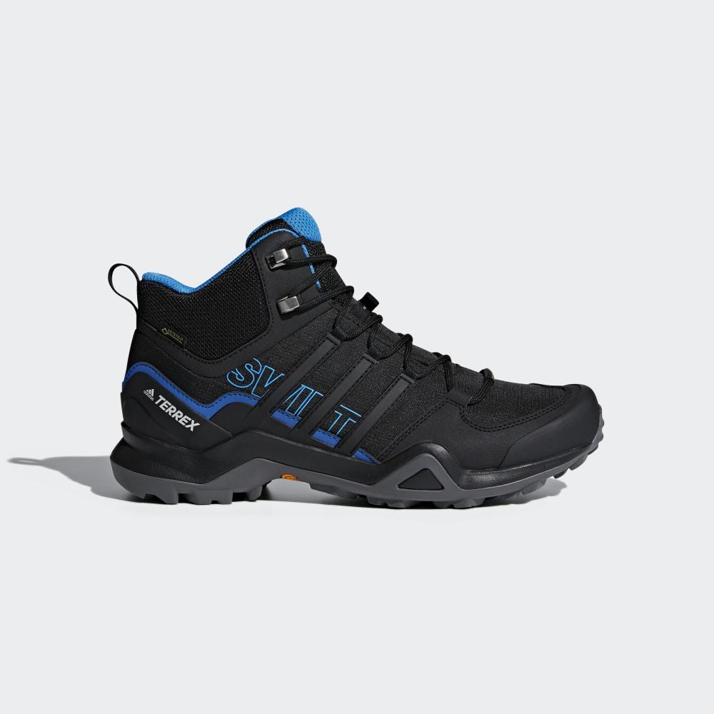 Adidas Terrex Swift R2 Mid GORE-TEX Hrvatska - Muške Cipele Za Planinarenje - Crne/Svijetlo Plave (I
